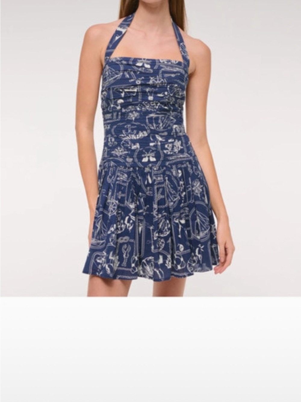 A&F Emerson Drop-Waist Halter Mini Dress